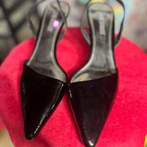 Colin Stuart Black Patent Slingback